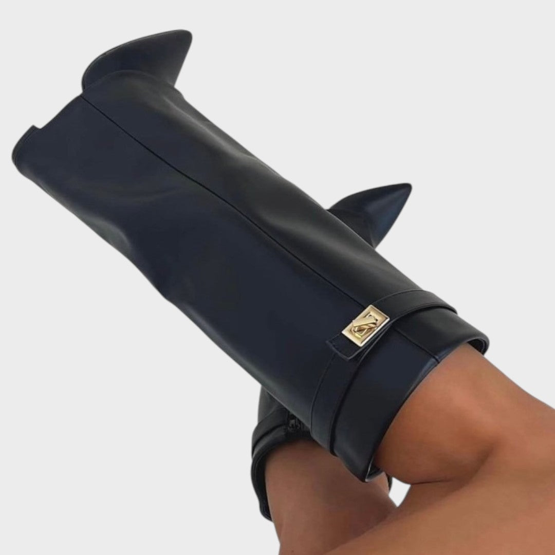 Luna | Botas Altas de Piel para Mujer con Caña Ancha