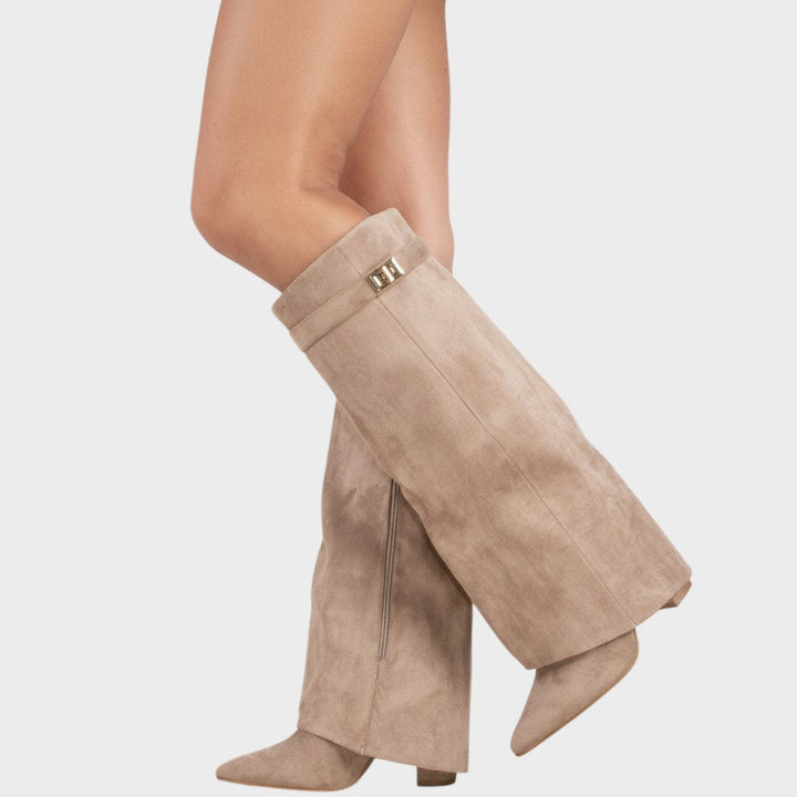 Lunara | Botas Altas de Caña Ancha para Mujer