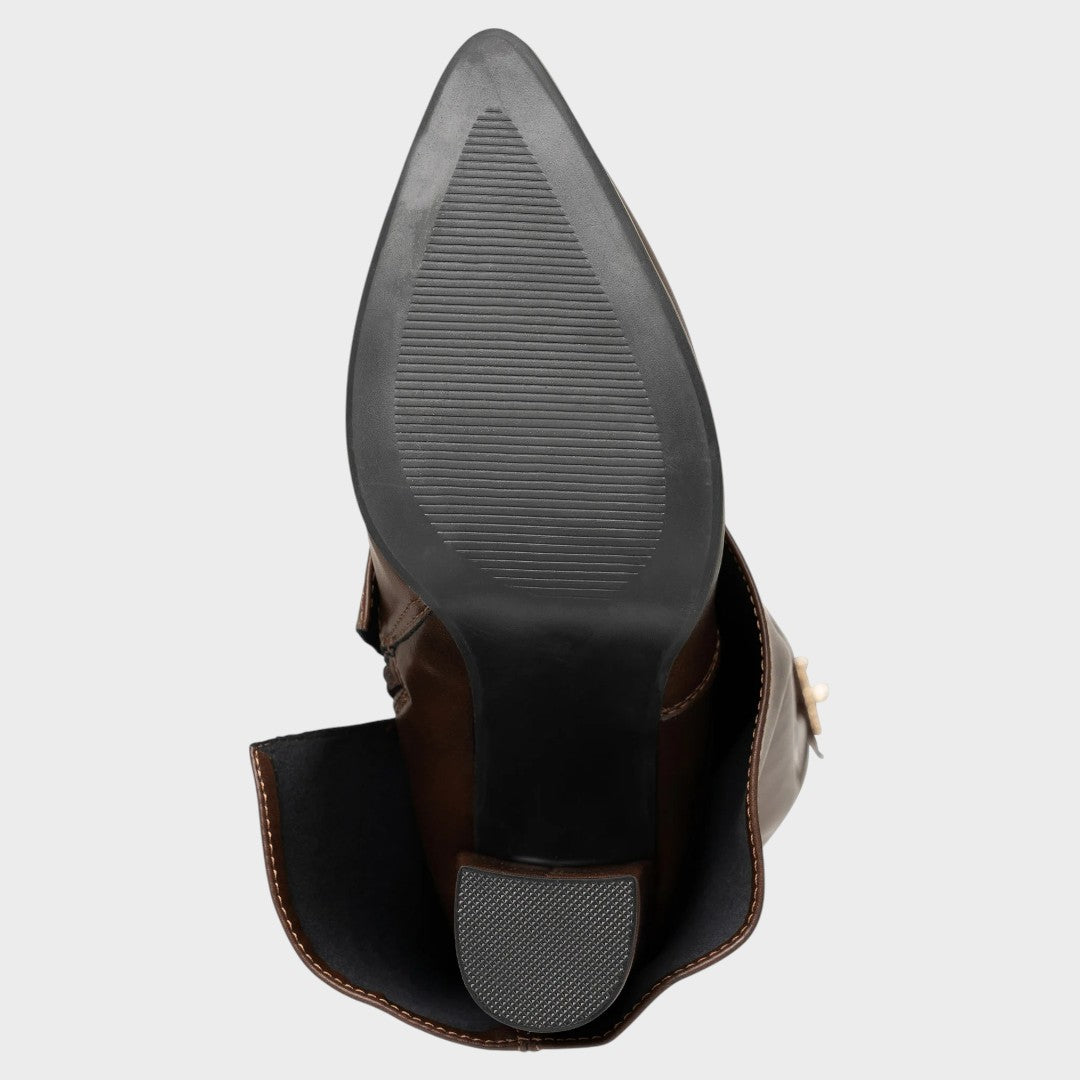 Luna | Botas Altas de Piel para Mujer con Caña Ancha