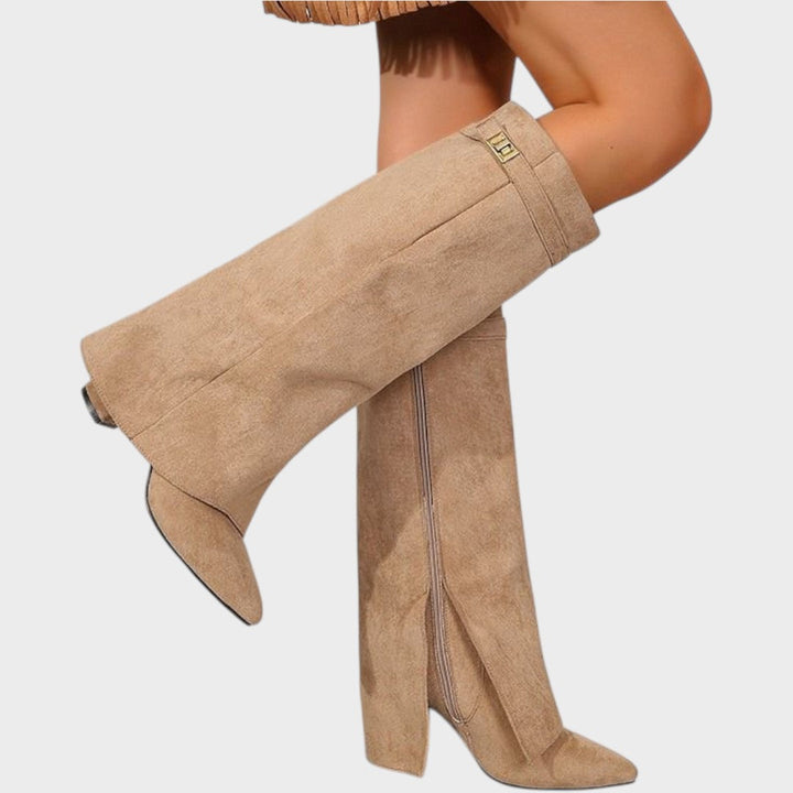 Lunara | Botas Altas de Caña Ancha para Mujer