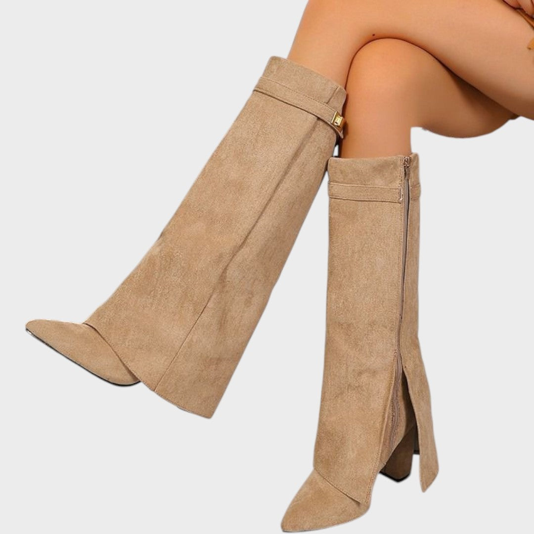 Lunara | Botas Altas de Caña Ancha para Mujer