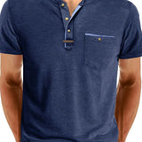 Чавор - Стилна тениска с кръгло деколте и джоб