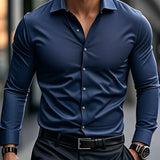 Найчо - Елегантна риза с дълги ръкави и копчета