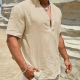 Елиян - Елегантна лятна риза с висока яка