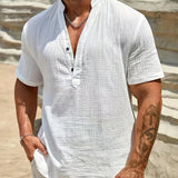 Елиян - Елегантна лятна риза с висока яка