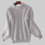 Барбора - Винтидж плетен пуловер от ангора