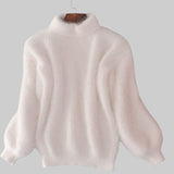 Барбора - Винтидж плетен пуловер от ангора