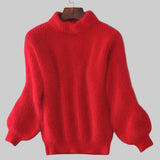 Барбора - Винтидж плетен пуловер от ангора