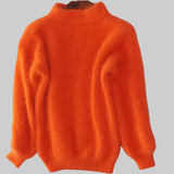 Барбора - Винтидж плетен пуловер от ангора