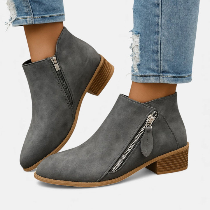 Vionne | Botines de Piel para Mujer con Cremallera