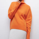 Десислава - Пуловер с поло яка и свободна кройка