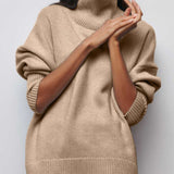 Десислава - Пуловер с поло яка и свободна кройка