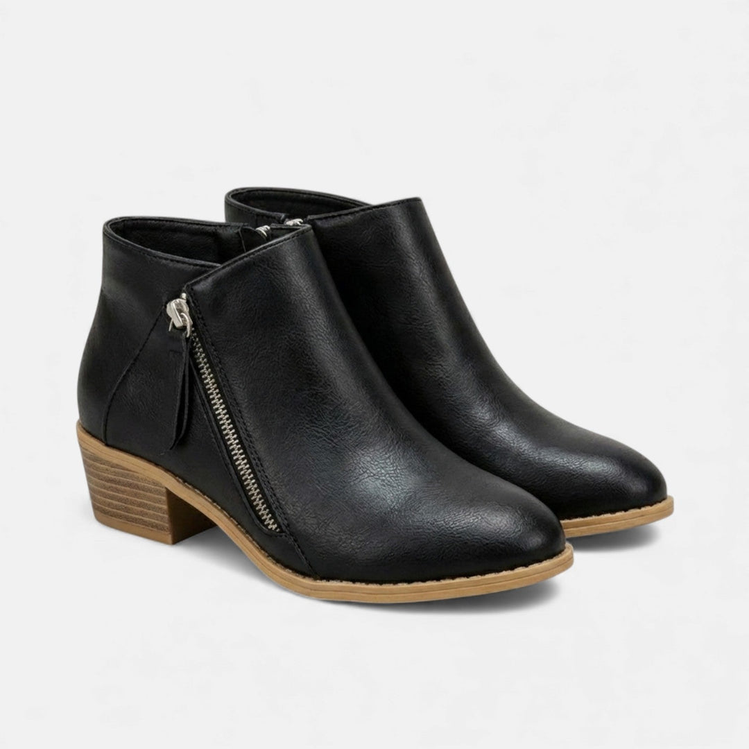 Vionne | Botines de Piel para Mujer con Cremallera