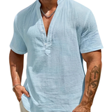 Елиян - Елегантна лятна риза с висока яка