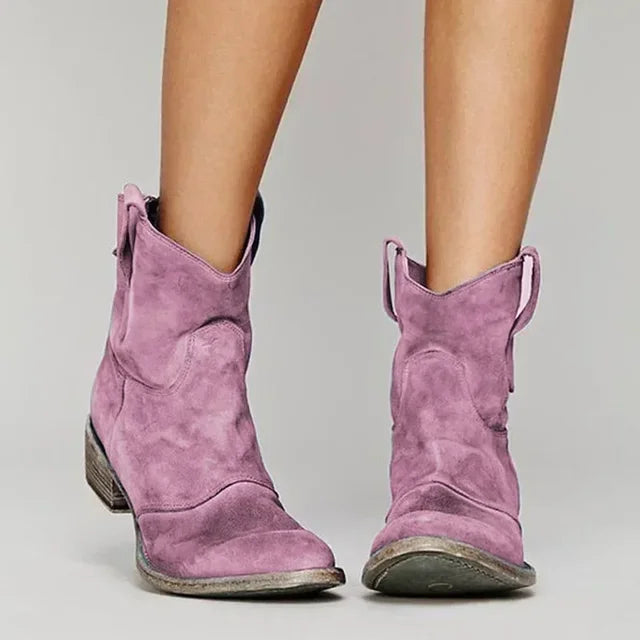 Camellia | Botines Cowboy Vintage para Mujer