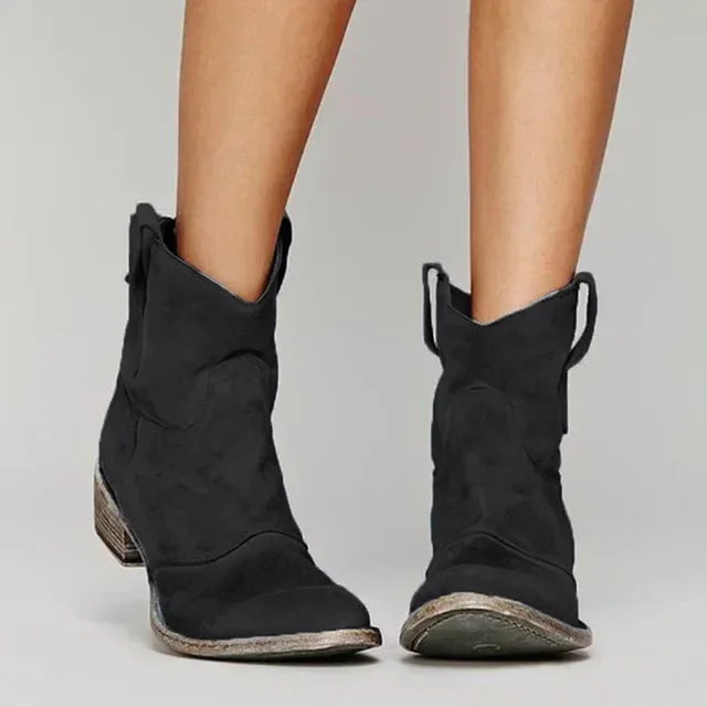 Camellia | Botines Cowboy Vintage para Mujer