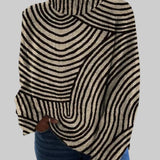 Владимира - Винтидж поло пуловер с ръчно рисуван принт