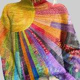 Лусия - Пъстър и весел поло пуловер