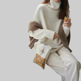 Адела - Кашмирен пуловер с поло яка