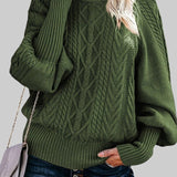 Хелена - Ежедневен плетен пуловер с дълги ръкави