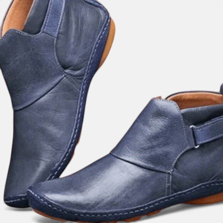 Elsa™ | Botines de Piel de Horma Ancha para Mujer