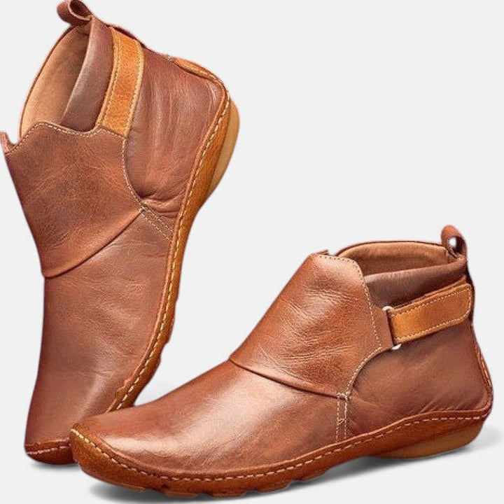 Elsa™ | Botines de Piel de Horma Ancha para Mujer