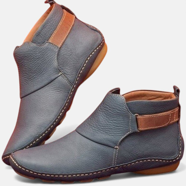 Elsa™ | Botines de Piel de Horma Ancha para Mujer