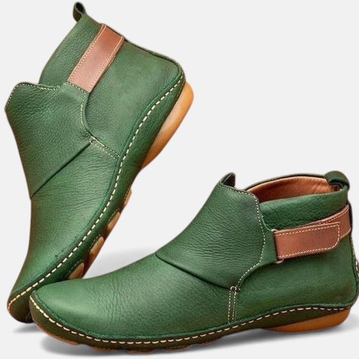 Elsa™ | Botines de Piel de Horma Ancha para Mujer