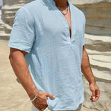 Елиян - Елегантна лятна риза с висока яка