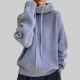 Снежана - Вълнен пуловер с поло яка от мерино