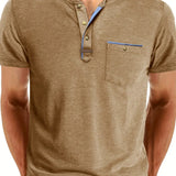 Чавор - Стилна тениска с кръгло деколте и джоб