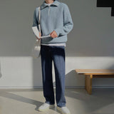 Владислав - Пуловер Azure с четвърт ZIP