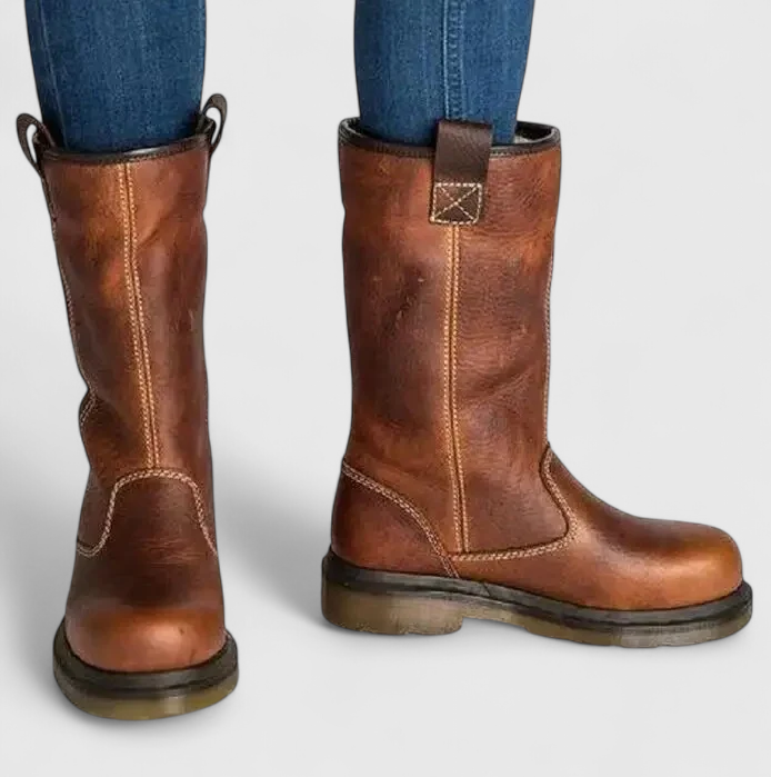 Shareen | Botas de Invierno de Cuero Sintético para Mujer