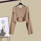 Енрика™ | Елегантен плетен комплект рокля